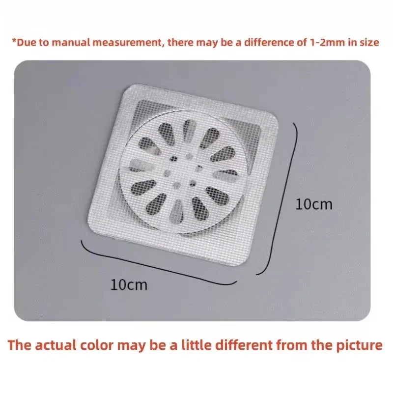 Adhesive Sink Drain Patch (Pack of 20) – Anti-Clog Hair Catcher Filter | Kitchen & Bathroom Drain Protector