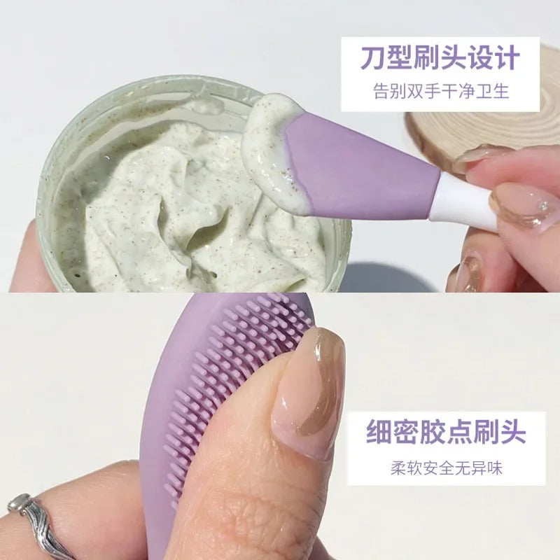 Pack of 2 Silicone Face Mask Brush – Soft Applicator for Skincare & Facial Masks