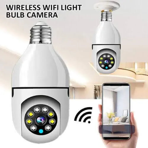 WiFi Bulb Camera 360° – HD Security Camera with Mobile App
