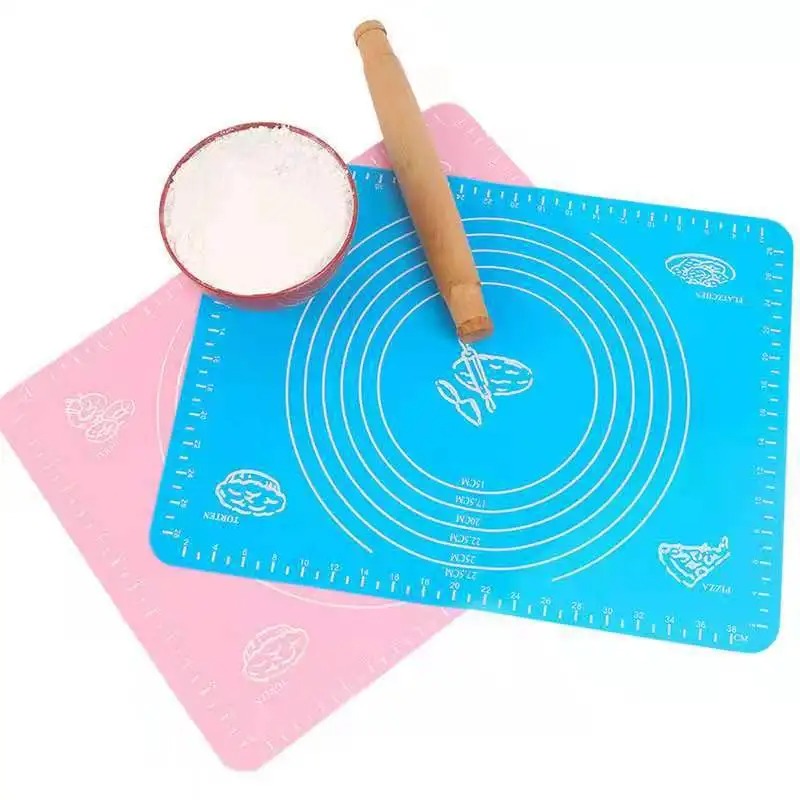 Roti Making Silicone Mat – Non Stick Dough Rolling Board | Anti Slip Baking & Kneading Mat (Measured Design)