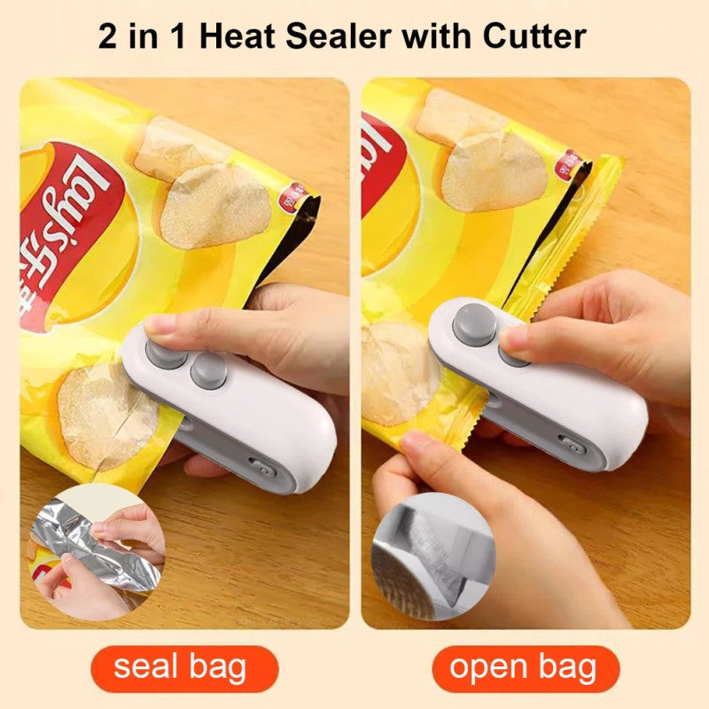 Mini Snack Bag Sealer – Portable Heat Sealer | Food Fresh Keeping Machine