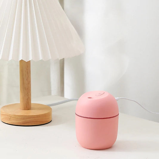USB Humidifier Air Freshener – Quiet Mist Diffuser with LED Lights | Portable Room Moisturizer