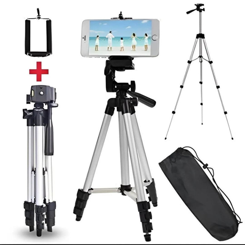 Adjustable Mobile & Camera Tripod Stand – Portable Lightweight Tripod