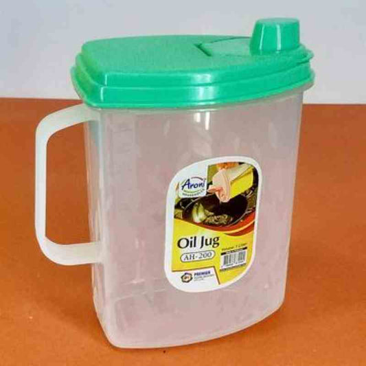 1 Liter Oil Jug Dispenser – Kitchen Oil Storage Bottle with Lid | Leak-Proof Cooking Oil Container
