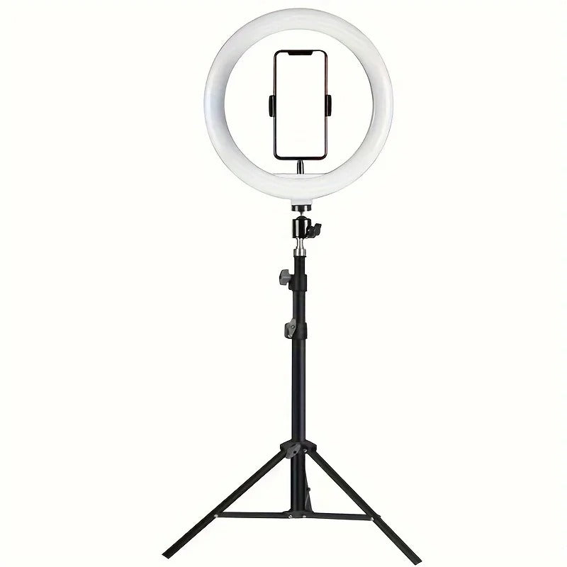 LED Ring Light with Stand – Adjustable Tripod Light for Makeup, TikTok & YouTube