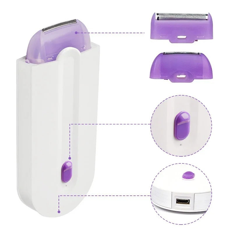 Yes Finish Hair Remover – Painless Electric Shaver for Face & Body (USB Rechargeable)
