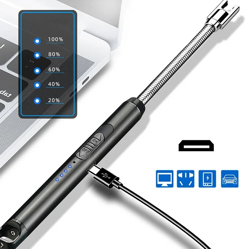 USB Electric Arc Lighter – Rechargeable Windproof Plasma Lighter