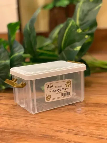 ARONI Storage Box Set (3PCS) – Airtight Plastic Containers with Lock Lid | Multi Size Kitchen Organizer Boxes