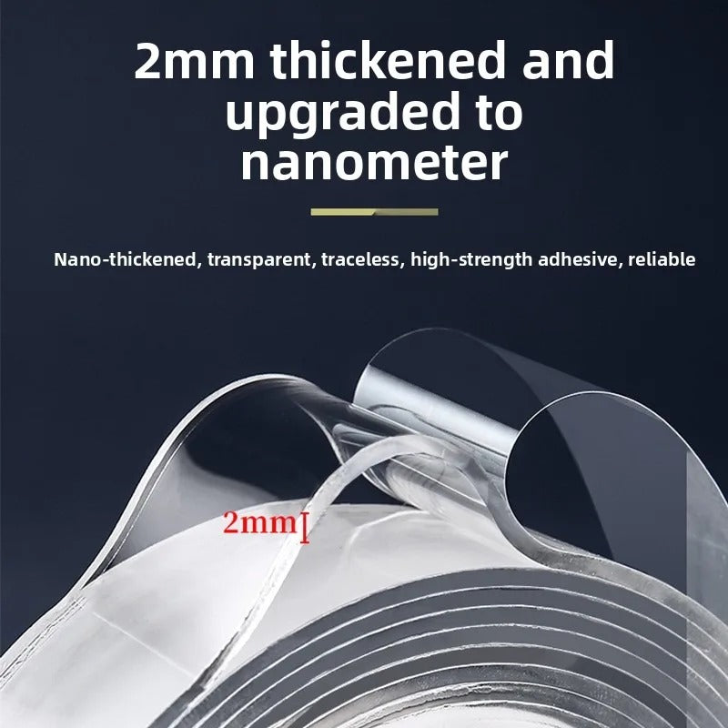Nano Tape (2 Meter) – Double Sided Reusable Strong Adhesive Tape