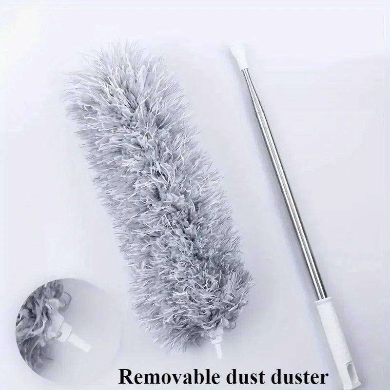 Telescopic Grey Dust Mop – Long Handle Microfiber Duster (Extendable)