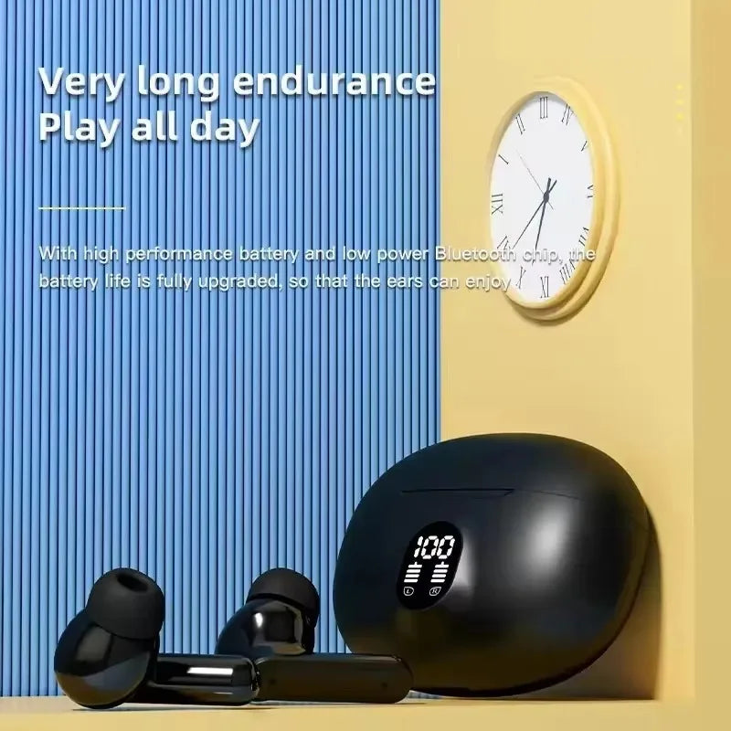 S510 Wireless Bluetooth Earbuds – Stereo Sound, LED Display & Long Battery (Bluetooth 5.3)