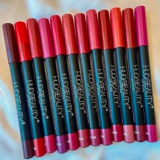 Matte Lip Crayon Pencil – Long Lasting Smooth Lipstick Pencil (Big Size)