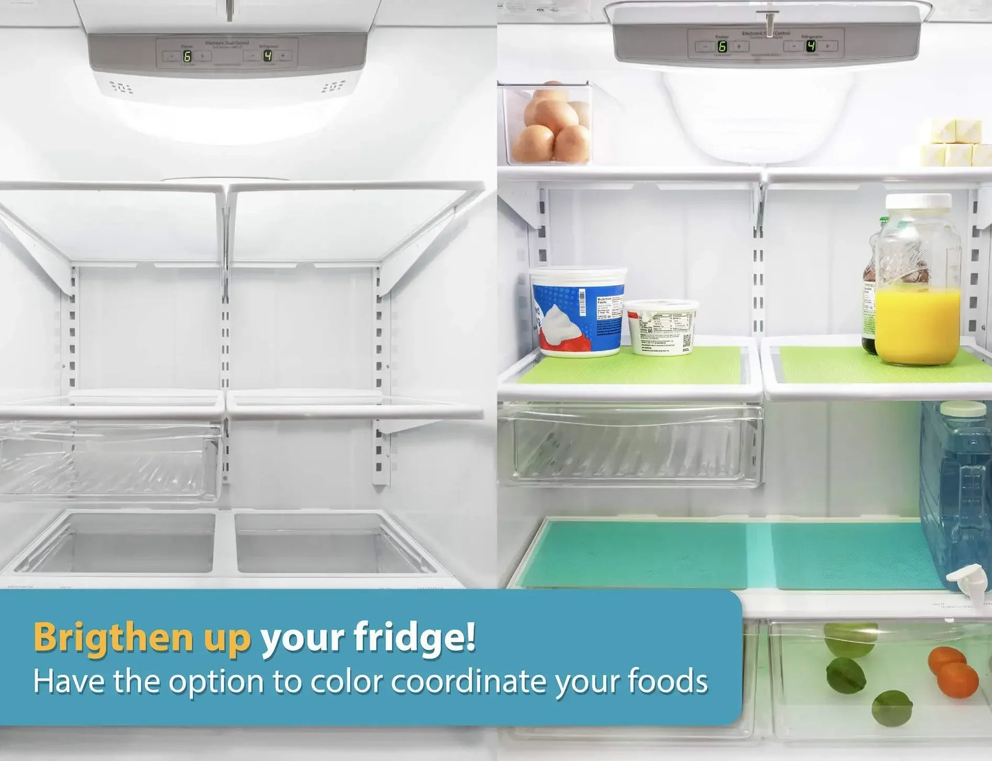 Fridge Mat Roll – Waterproof Anti-Slip Refrigerator Shelf Liner | Cut-to-Size Kitchen Drawer & Cabinet Mat