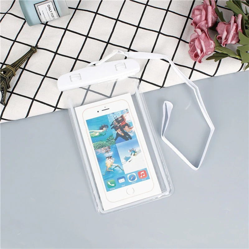 Pack of 2 Waterproof Mobile Pouch – Universal Touch Screen Phone Case (Waterproof Cover)