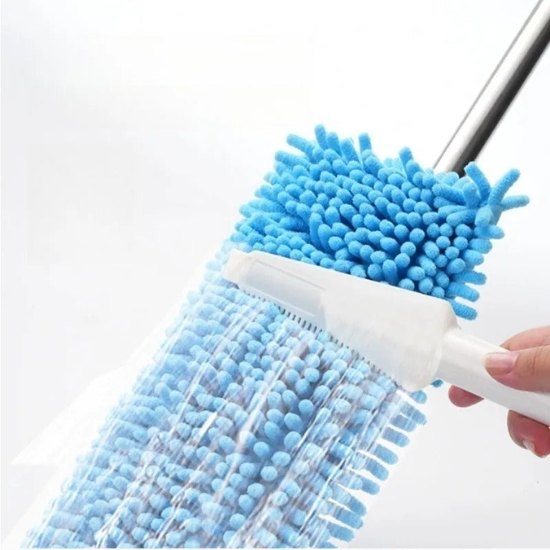 Chenille Flat Mop – 360° Floor Cleaning Mop with Microfiber Head & Adjustable Handle