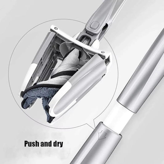 X Style Self Squeeze Mop – Hands-Free Flat Mop with Automatic Drying System