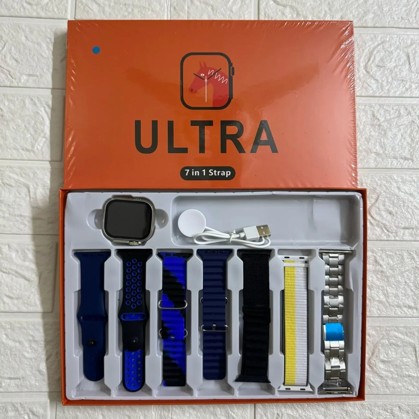 7 in 1 Ultra Smart Watch – Premium Smartwatch with 7 Interchangeable Straps