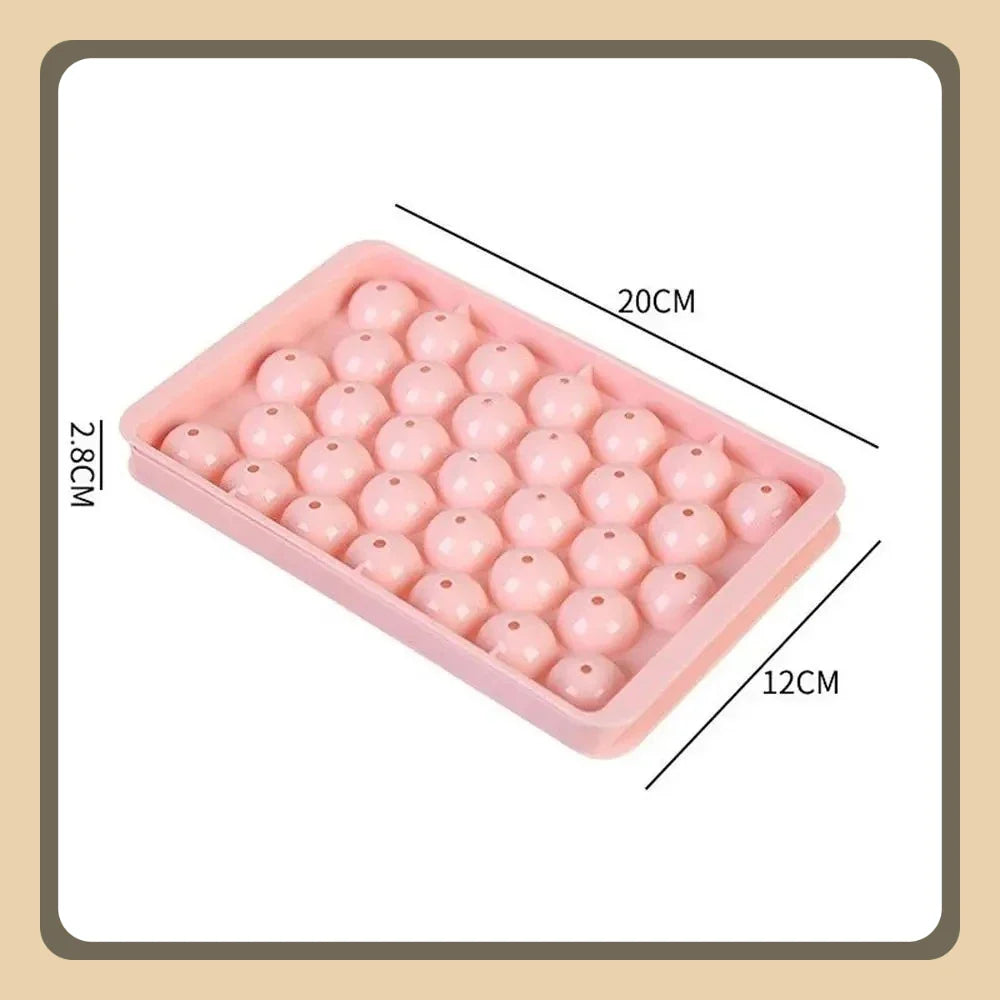 Pack of 2 Ice Cube Tray (Large) – Big Size Plastic Ice Tray with Easy Release Design