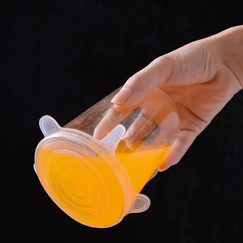 Silicone Stretch Lids (6 Pack) – Reusable Food Covers | Airtight Bowl & Container Covers