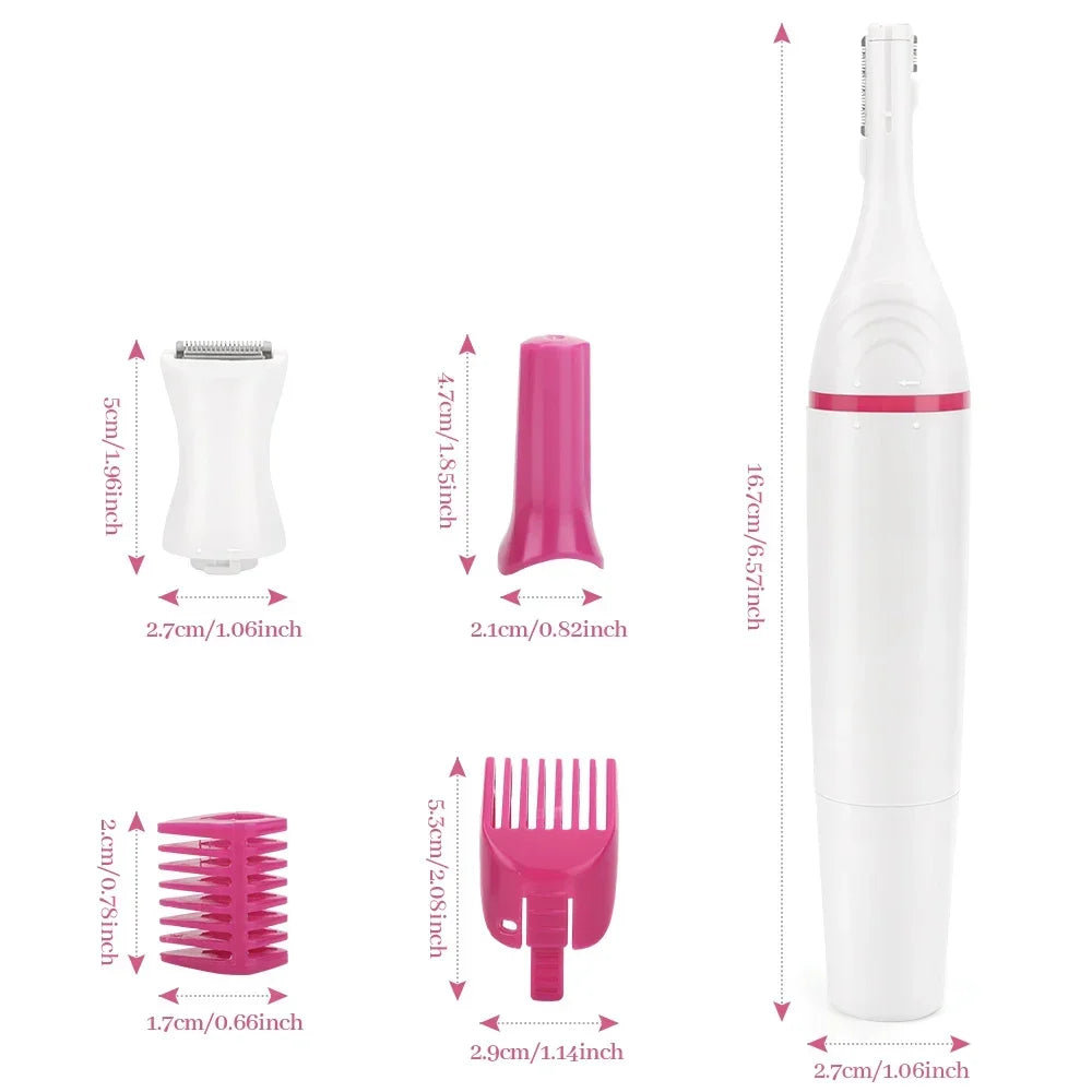 5 in 1 Ladies Electric Trimmer – Veet Style Waterproof Hair Removal Kit