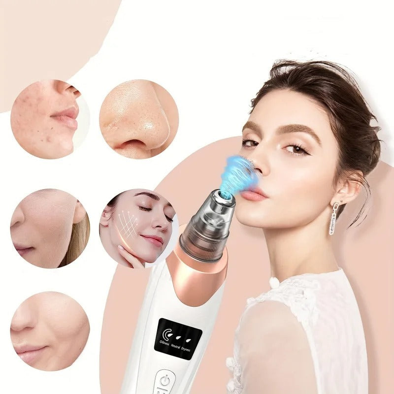 Electric Blackhead Remover Vacuum – Pore Cleaner & Acne Suction Device (5 Heads)