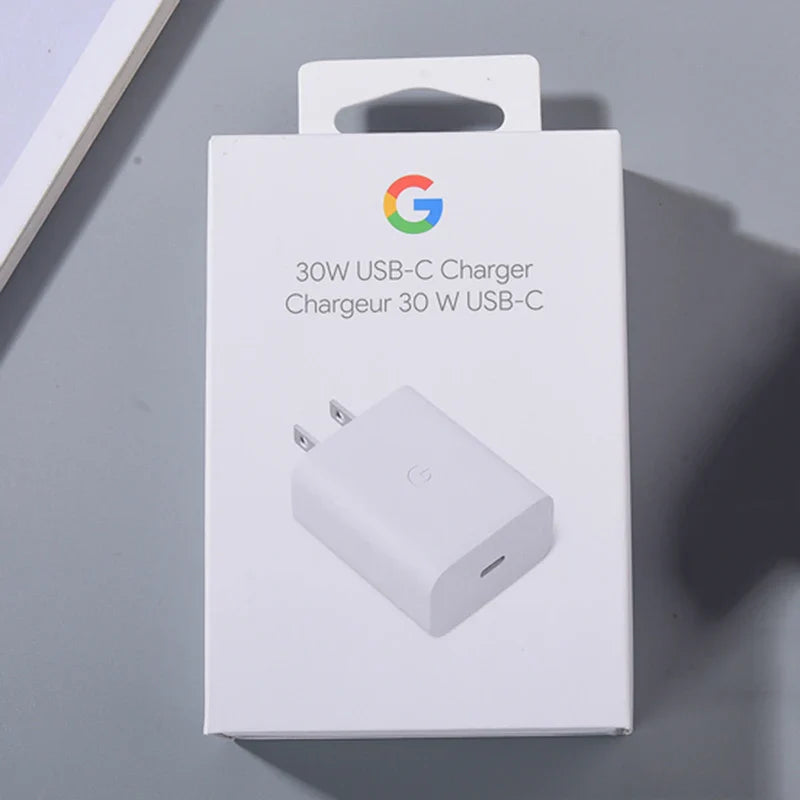 Google 30W USB-C Fast Charger – Original PD 3.0 Type-C Power Adapter