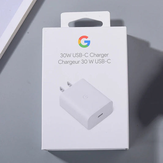 Google 30W USB-C Fast Charger – Original PD 3.0 Type-C Power Adapter