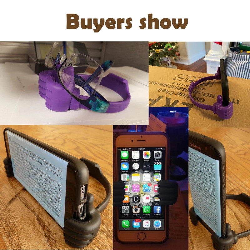 Thumbs-Up Mobile Stand – Cute Flexible Phone Holder for Desk