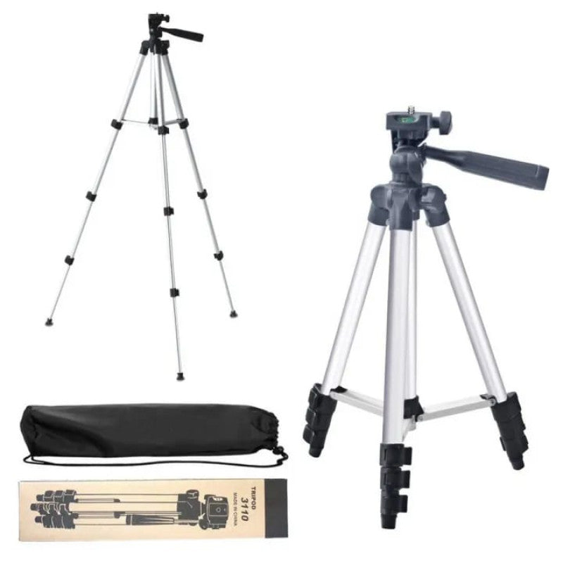 Adjustable Mobile & Camera Tripod Stand – Portable Lightweight Tripod