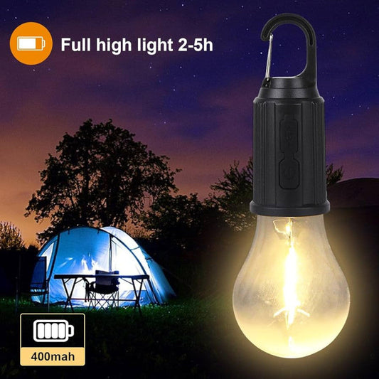 Solar Camping LED Bulb – Rechargeable Hanging Light for Outdoor, Emergency & Load Shedding
