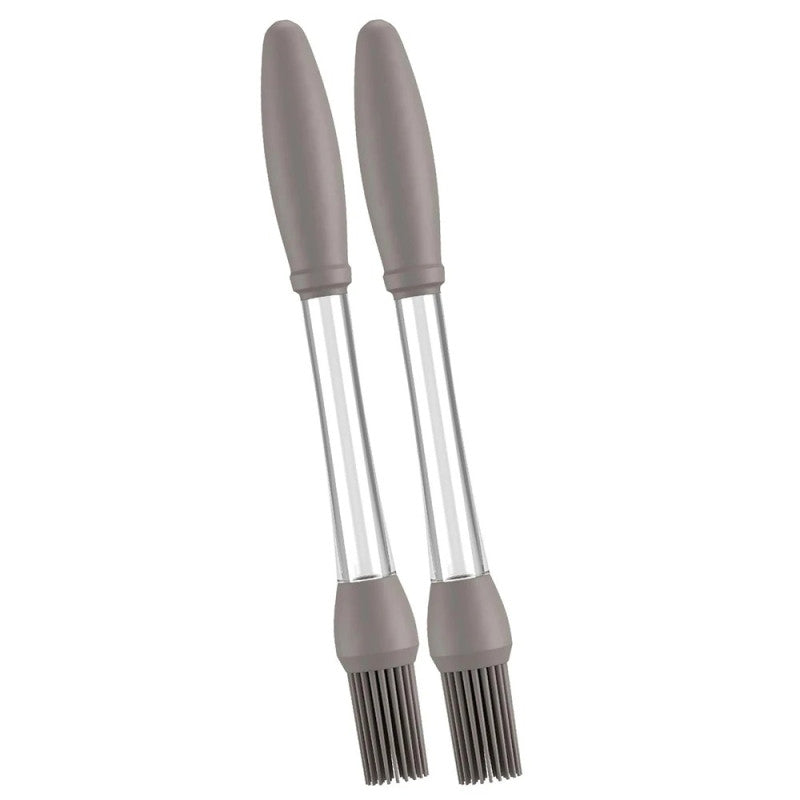 Pack of 2 Oil Push Silicone Brush – BBQ Oil Dispenser Brush for Cooking & Baking