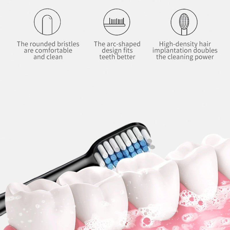 Sonic Electric Toothbrush – Rechargeable Waterproof Oral Care Brush with Extra Heads