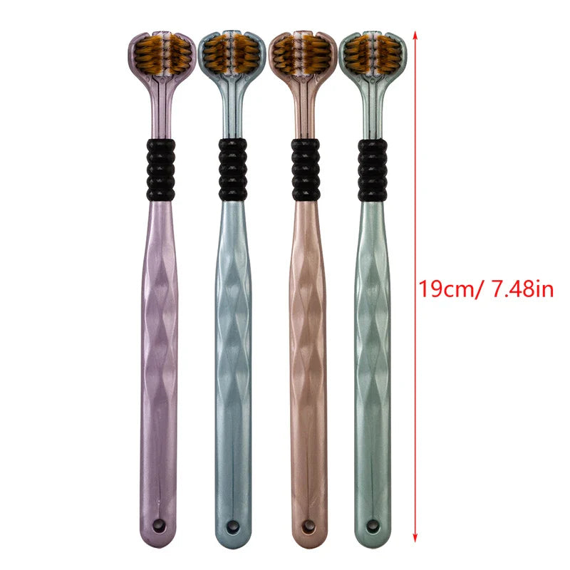 3-Sided Toothbrush (Pack of 2) – U-Shaped Triple Cleaning Brush | Fast & Deep Teeth Cleaning
