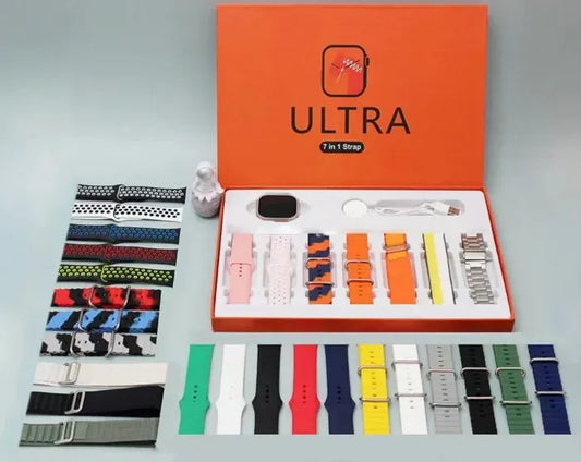 7 in 1 Ultra Smart Watch – Premium Smartwatch with 7 Interchangeable Straps