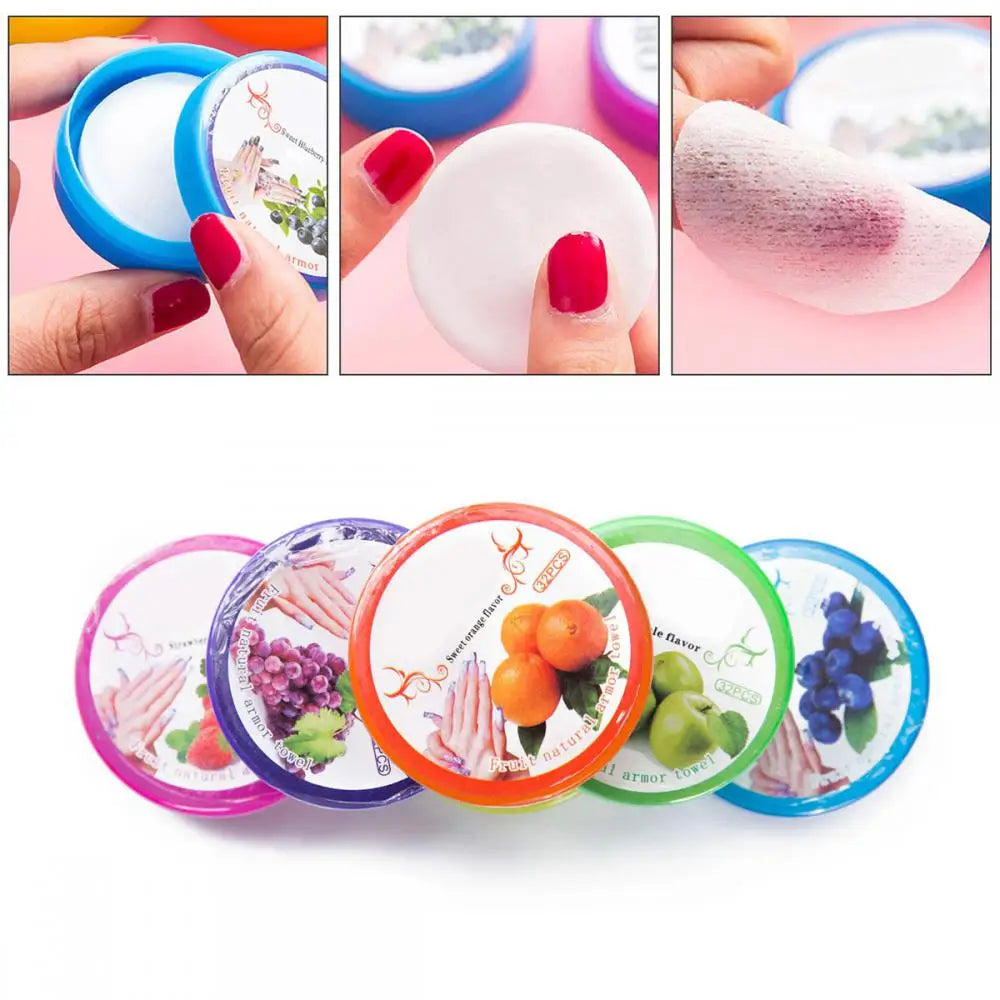 Nail Polish Remover Pads Pack of 6 – Portable Scented Nail Remover Wipes