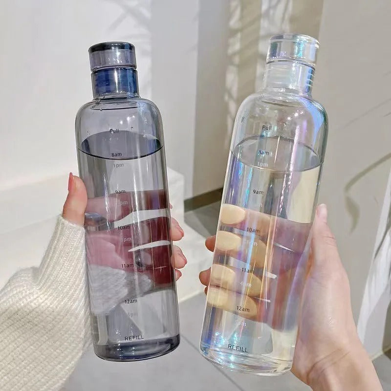 Transparent Scale Water Bottle – Large Capacity Hydration Tracker Bottle