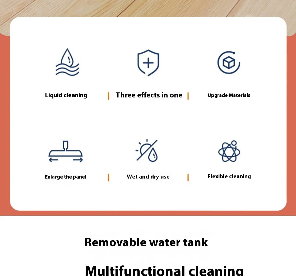 Spray Mop Aurora – Flat Floor Cleaner with Built-in Water Spray | Reusable Microfiber Mop