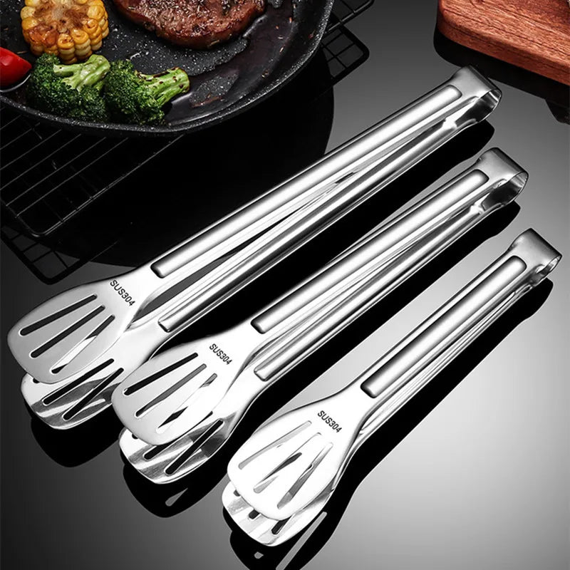 Stainless Steel Kitchen Tong – Multi Purpose Cooking & BBQ Tongs | Heat Resistant Food Serving Tong