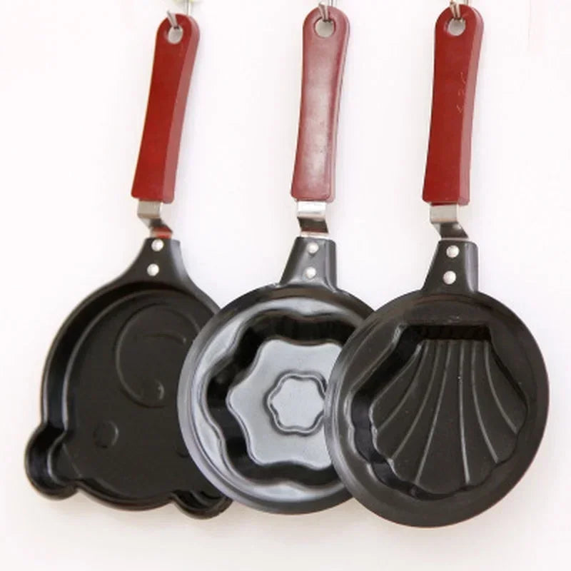 Mini Nonstick Egg Frying Pan – Cute Shape Omelette & Pancake Maker | Heart, Star & Cartoon Design Pan