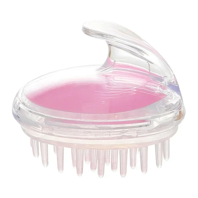 Pack of 2 Silicone Shampoo Brush – Scalp Massager & Deep Cleaning Hair Brush (Soft Grip)