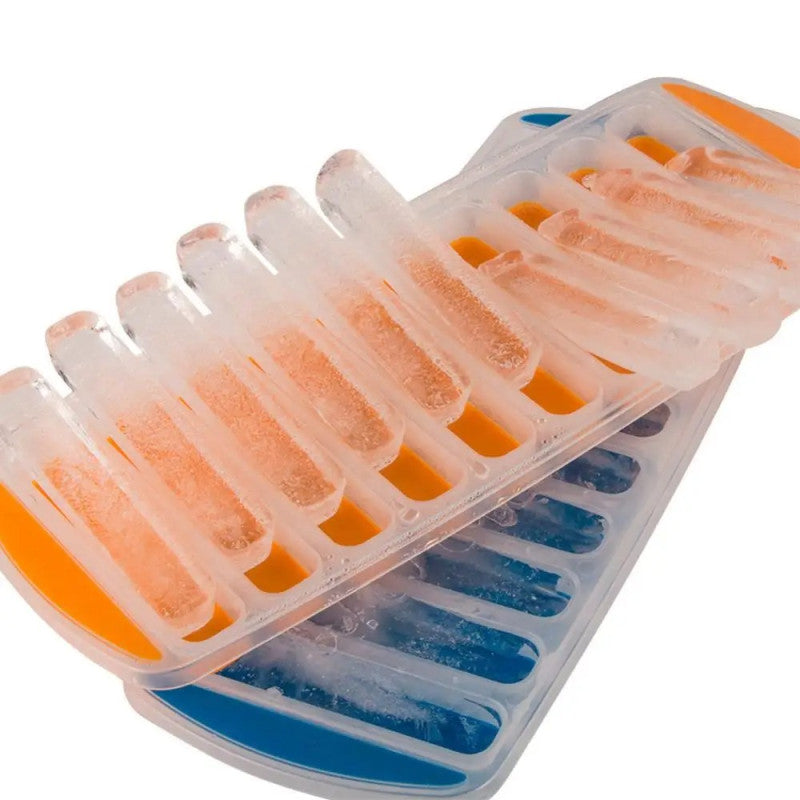 Pack of 2 Button Ice Cube Tray – Press Type Ice Mold | Easy Release Ice Cube Maker for Drinks