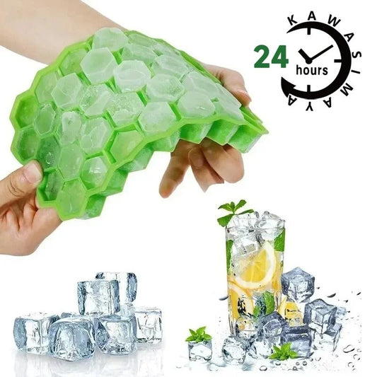 Silicone Ice Cube Tray with LED Effect – Flexible Ice Mold for Drinks | Reusable Ice Cube Maker