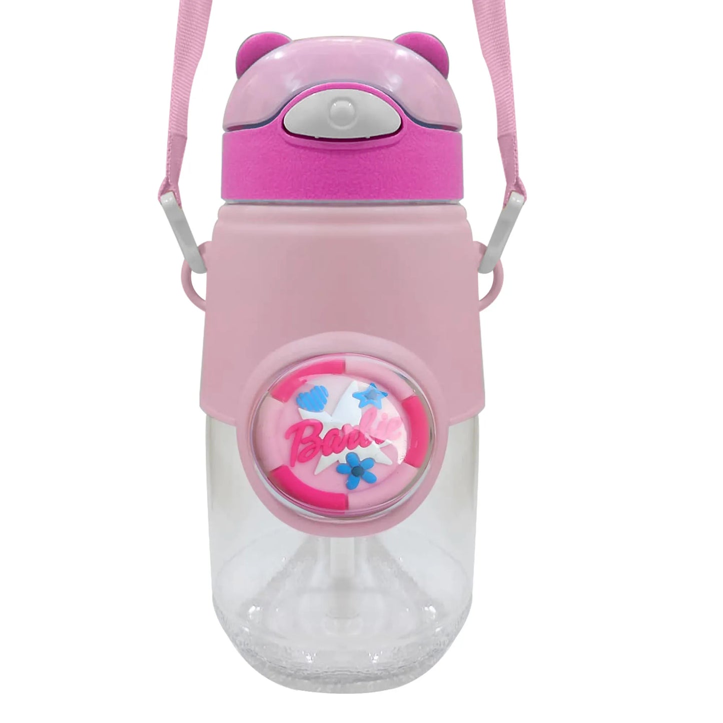 Fancy Style Mighty 3D Cartoon School Bottle – Kids Straw Water Bottle (Leakproof)