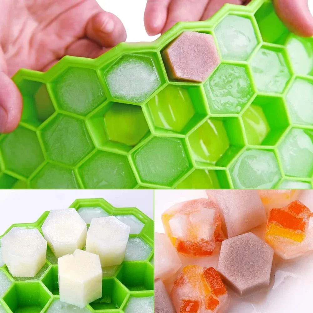 Silicone Ice Cube Tray with LED Effect – Flexible Ice Mold for Drinks | Reusable Ice Cube Maker