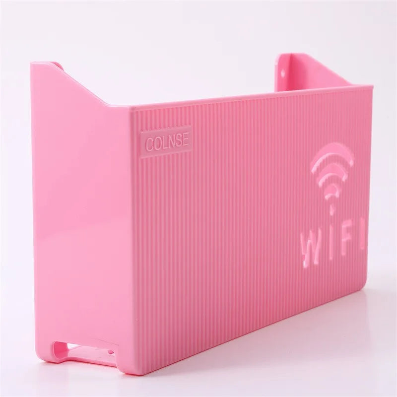 Wall Mounted WiFi Router Storage Box – Cable Organizer & Router Shelf