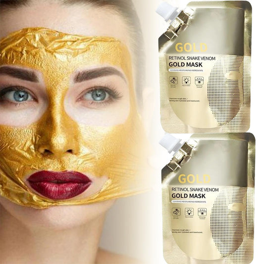 Retinol Snake Venom Peptide Gold Mask | Anti-Aging Moisturizing Brightening Skincare Cream 100g