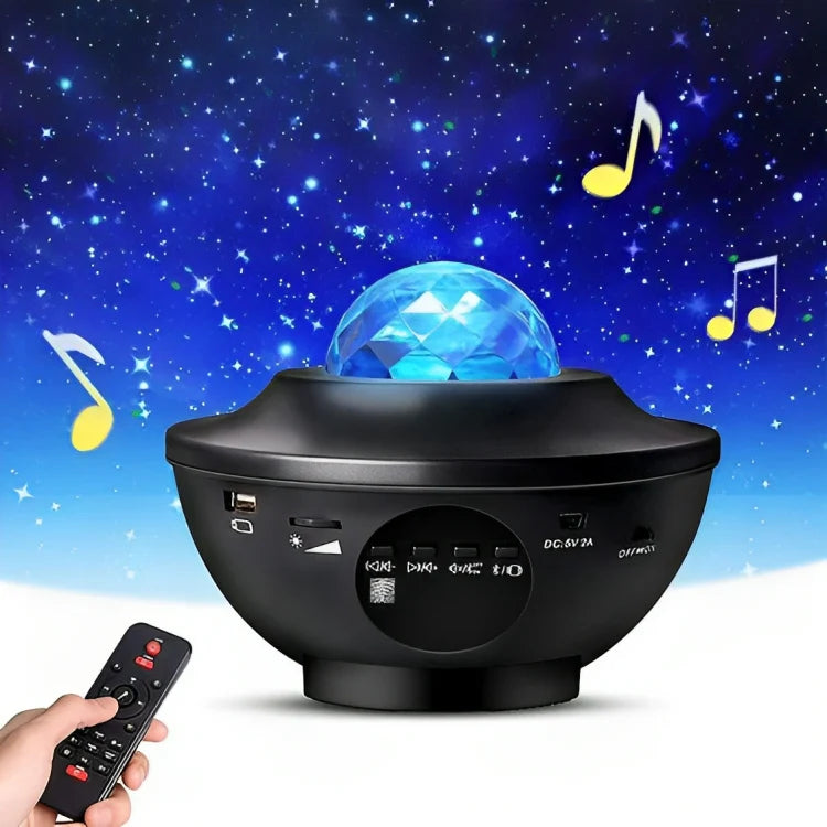 Galaxy Star Projector Lamp with LED Universe Effect & Speaker