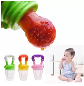 2-in-1 Baby Silicone Fresh Fruit Feeder & Infant Teething Pacifier