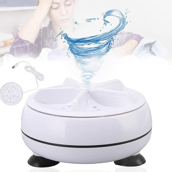 Portable Turbine Ultrasonic Washing Machine - (IMPORTED)