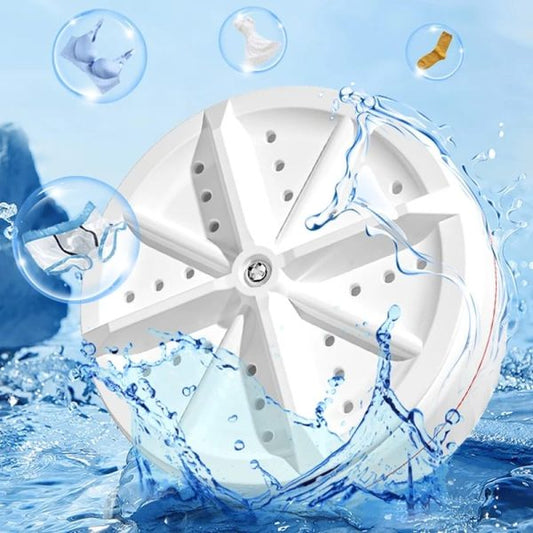 Portable Turbine Ultrasonic Washing Machine - (IMPORTED)
